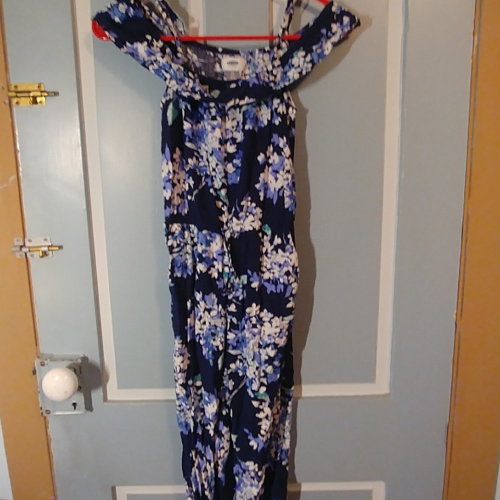 Girls cold shoulder jumpsuit